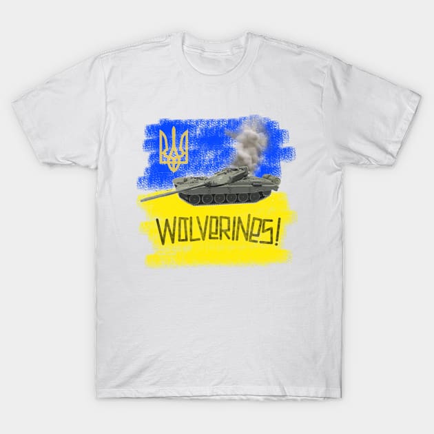 Ukraine Tank T-Shirt by Dirty Custard Designs 